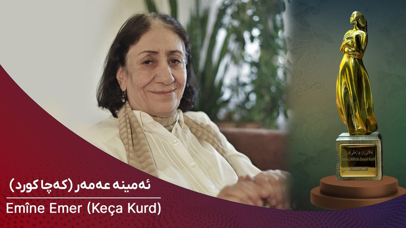 Kurdish language award given to Syrian-Kurdish writer